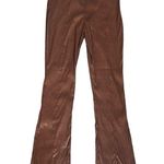 Free People Hosbjerg x  Women’s Elora Metallic Walnut High Waist Split Hem Pants Photo 1