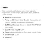 Shoedazzle Womens New  Gabrela Lace-Up Flat Boot Color: Oxblood Photo 13