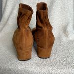 Gianvito Rossi  Camel Suede Block Heel Mid Glove Bootie Size‎ 37 Photo 3