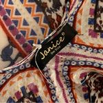 Bohemian Multicolor Kimono with Fringe Black Size undefined Photo 6