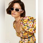 For Love & Lemons Sylvia Puff Sleeve Mini Dress Size S flower print multicolor Photo 10