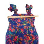 NWT JCrew Floral Tropical Square Neck Midi Dress Blue Size 8 Photo 7