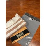 Old Navy Striped T Shirt Womens Size L Brown White Crew Neck Short Sleeve Casual Photo 7