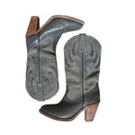 Frye Vintage  Flame Inlay Boho Leather Western Cowboy Campus Daisy Boots Size 7 B Photo 6