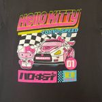 Hello Kitty  Black Race Car Tokyo Drift Speed Japanese Graphic Tshirt Size Small Photo 2