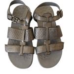 Vionic  Goldie Distressed Leather Straps Adjustable Perforated Comfort Sandals 8 Photo 1