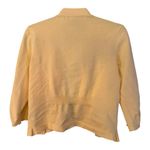 Verve Ami Yellow Open Cardigan with front Ruffle Detail. Size M. 3/4 sleeves Photo 1