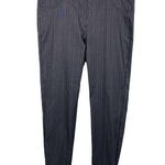 Valerie Stevens Women's Black Pinstripe Stretch Skinny Legging Pants Size 10 Photo 0