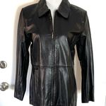 Style & Co  Black Leather Jacket Photo 0