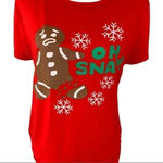 Prince Peter Collection Red Gingerbread Oh Snap Holiday Christmas T Shirt Red Photo 2