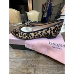 Kate Spade  New York Maline Bow Ballet Flat Leopard Hair-calf Leather Slip On 6.5 Photo 4