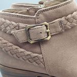 Life Stride Size 8.5M Side Zip Ankle Boots Block Heel Booties Brown Memory Foam Photo 4