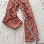 Aeropostale 90s Baggy Jeans Women's 8R Red Denim Distressed Y2K Straight Pants Photo 11
