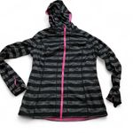 Lukka hoodie black pink stripe‎ activewear Size L Photo 0