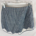 Hem & Thread  Striped Chambray Shorts Size small Photo 4