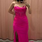 Sherri Hill Amarra hot pink dress // style 88082 Photo 5