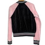 Juicy Couture  Black Label Vintage Size S Black Pink Velour Snap Up Velour Jacket Photo 6