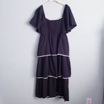 Baltic Born  Madrid Black Tiered Midi Dress Photo 4