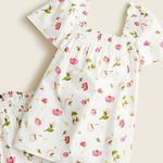 J.Crew NWT  Smocked Cotton Poplin Pajama Top in Rosebud Floral Size‎ XXS BF308 Photo 0