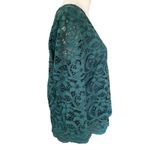 Nanette Lepore Lace Top Night Garden Green Large Scalloped Hem Photo 3