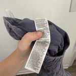 Athleta  Retreat Linen Ankle Pant High Rise Blue Coastal Travel Womens Medium Photo 7