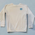 PINK - Victoria's Secret Pink VS White Campus Sweatshirt with Blue Logo - Size XS Photo 0