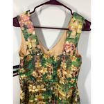 Gabby Skye  Yellow Floral V Neck A Line Tank Dress Size 10 NWT Photo 9