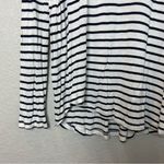 H&M  Basics Black and White Striped Long Sleeve Tee Size L Photo 4