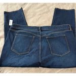 Old Navy NWT  Size 26 Short Mid Rise Power Slim Straight‎ Dark Wash Jeans Plus Photo 6