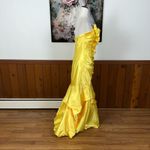 Gunne Sax Stunning NEW Vintage Y2K  Yellow Satin Prom Gown! Photo 4