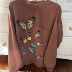 Butterfly Crewneck Brown Size M Photo 0
