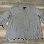 Preswick & Moore  Size XL Boho Style Shirt with Scalloped Bottom Photo 0