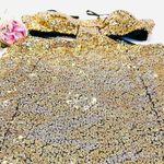 NWT Lulus Luxe Gold Sequin Cutout Bodycon Mini Dress. Size L Photo 3