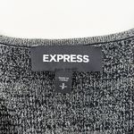 EXPRESS Gray Silver Sparkly V Neck Bodysuit Sz S Photo 1
