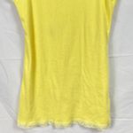 Old Navy  Y2K Womens L Yellow Lace Trim Ribbed Fitted Tank Top Preppy Layering Photo 7