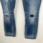 Silver Jeans SILVER SUKI MID BOOT Distressed destroyed zipper button blue Jeans Size 27 x 33 Photo 9