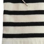 Kate Spade Broome Street Stripe Flutter Sleeve Top - Black & White Tassel Tee Photo 6