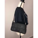 Villager Handbag Gray Textured Leaves Fabric Shoulder Bag Purse Fall Felted Liz Claiborne Photo 4