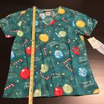 Cherokee  Looney Tunes Holiday Christmas scrub top Photo 4