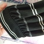 Lane Bryant BLACK WHITE BUTTON FRONT LONG LINE TUNIC 14/16 Photo 5