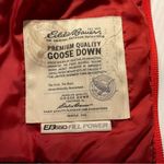 Eddie Bauer  Puffer Vest Women Sz M Purple Maroon Red Goose Down Fill EB550 Hood Photo 6