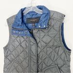 Coach  Quilted Gingham Vest in Loden Navy Size Small Photo 1