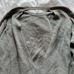 Gray open back sweater Size M Photo 4