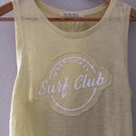 We The Free Free People Yellow Surf Club Tank Top Size Large L Photo 2