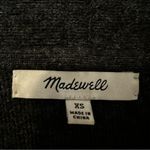 Madewell Rivington Sweater Coat Merino Wool Womens XS Dark Gray Photo 3
