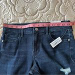 Old Navy  Mid-Rise Rockstar Super-Skinny Distressed Dark Wash Jeans NEW Size 4 Photo 5