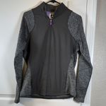 FootJoy  Zip Up Gray Purple Zipper Golf Jacket Hoodie Sweatshirt Med EUC #5814 Photo 1