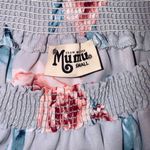 Show Me Your Mumu  Hacienda Maxi Dress Blue Pink Off-Shoulder Sundress Wedding Photo 6