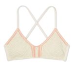 Xhilaration  Cream Crochet Bralette Bikini Swim Top Size Large Photo 0