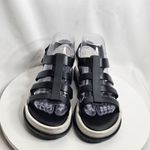 Melissa  Flox III Women's Shoes Size 7 Jelly Flat Black/White Platform Sandals Photo 2